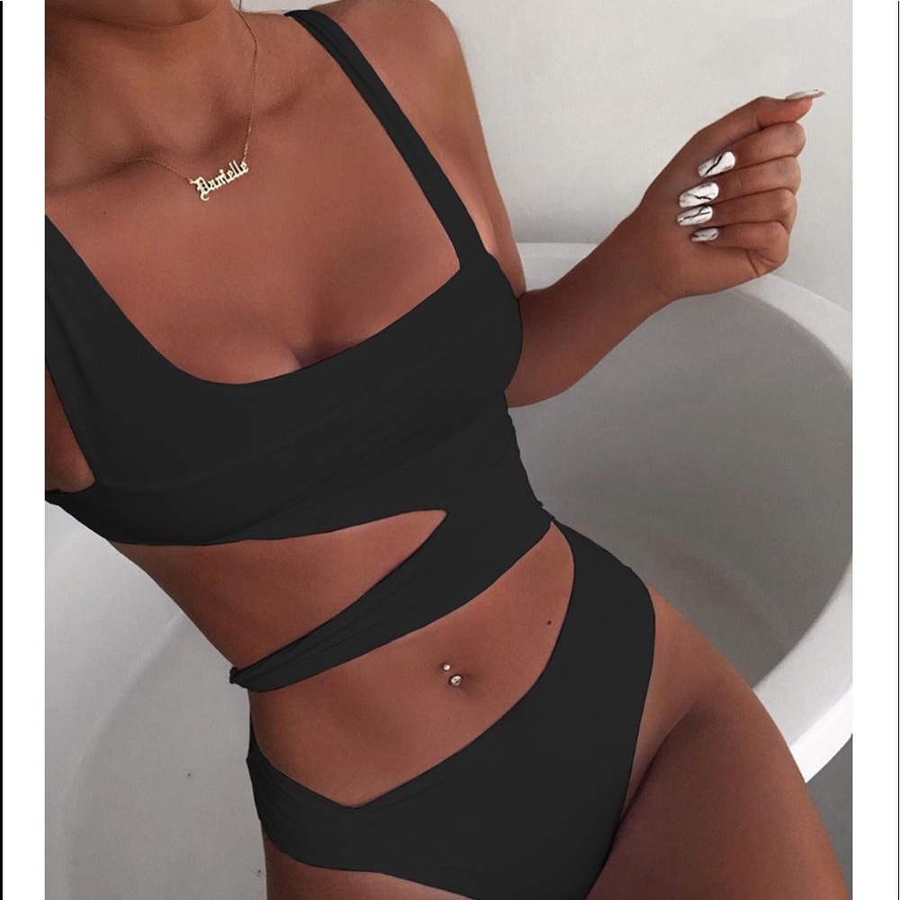 Black bathing suit